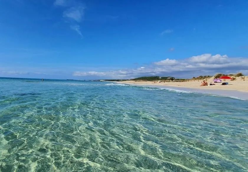 Crystal-clear shallow water