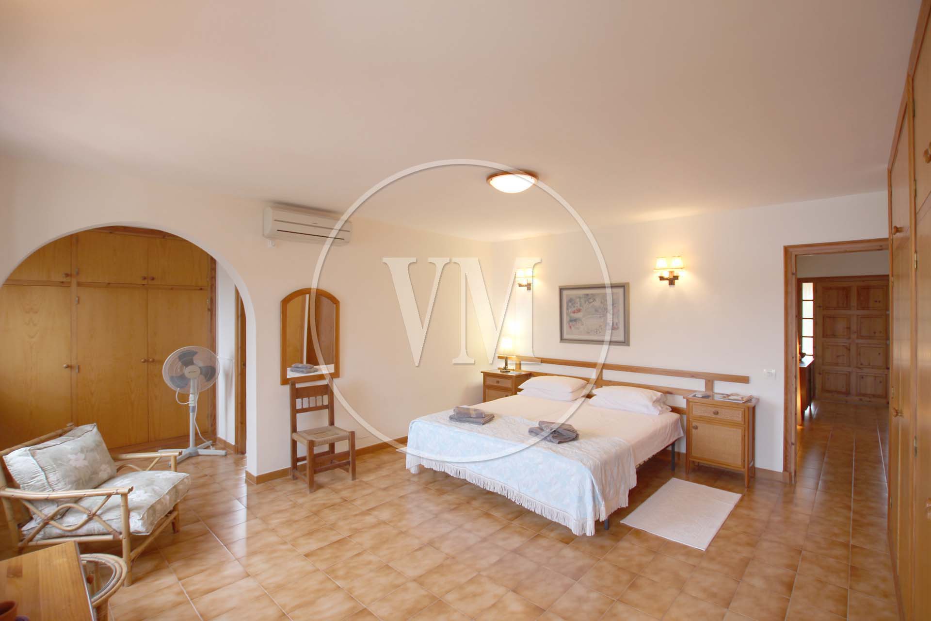 Villa Dormitorio 1 en Hall 7551 Mahon Menorca