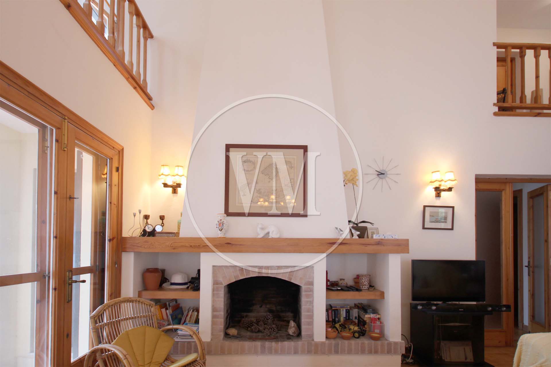 Villa Lounge Fireplace 7528 Mahon Menorca